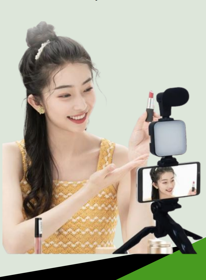 SET GRABACION MOVIL 3 EN 1 (TRIPODE + MICRO + LUZ)