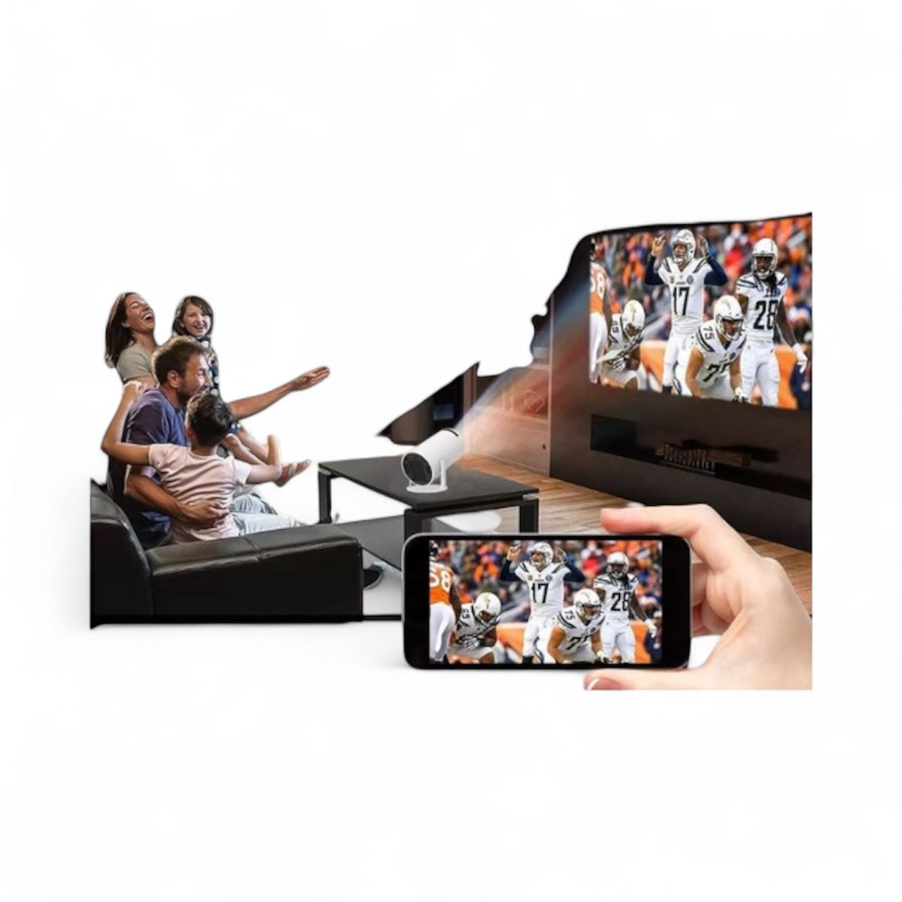 MINI PROYECTOR PORTÁTIL ANDROID FULLHD