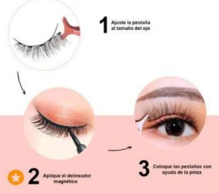 PESTAÑAS MAGNETICAS REUTILIZABLES