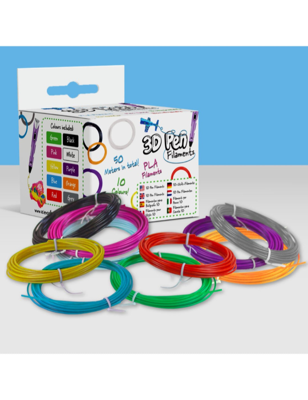 RECAMBIOS DE COLORES DEL BOLÍGRAFO 3D